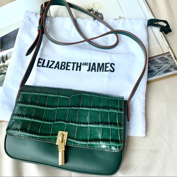 Elizabeth and James Handbags - Elizabeth& James Cynnie Croc Embossed Crossbody